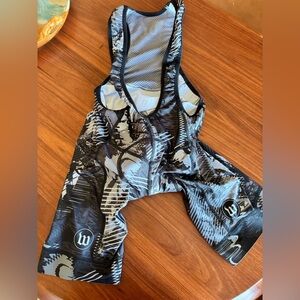 WATTIE INK Cycling Bib Suit Padded Biking Tri Triathlon Size Medium
